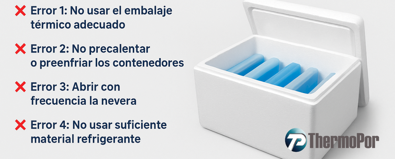 Errores comunes que rompen la cadena de frío