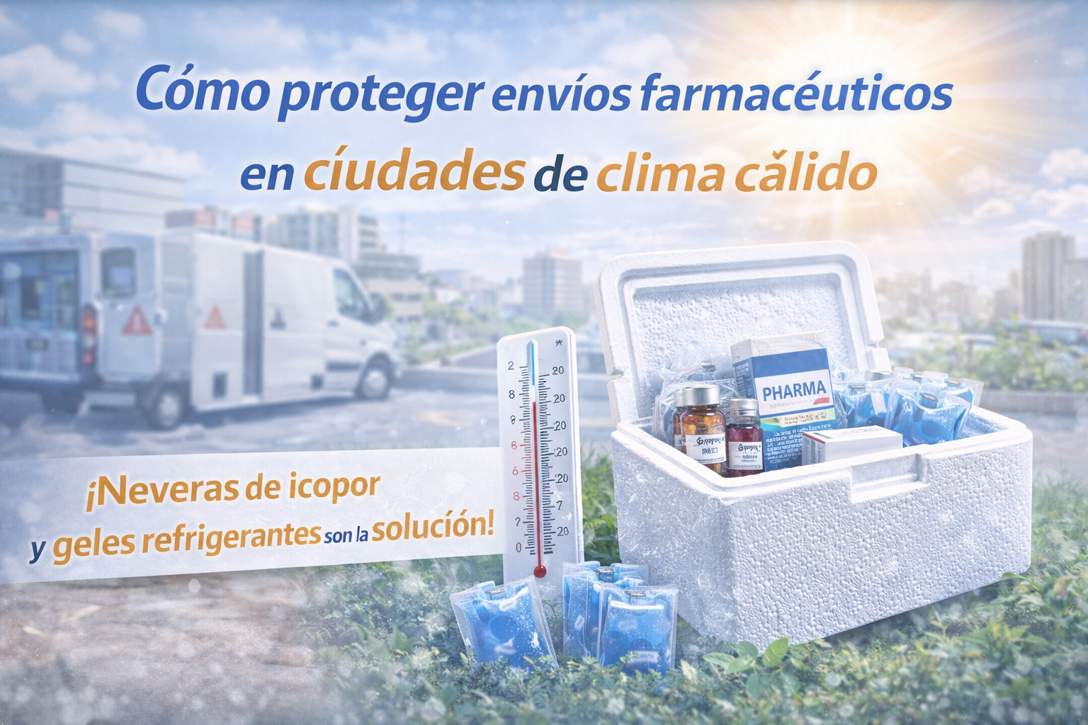 Cómo proteger envíos farmacéuticos en ciudades de clima cálido