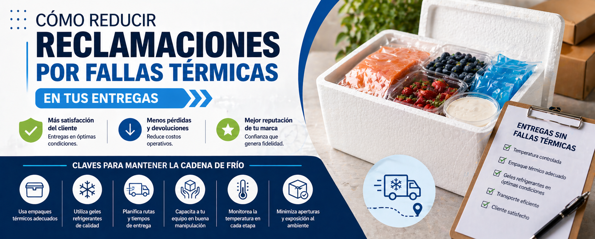 Cómo reducir reclamaciones por fallas térmicas en tus entregas