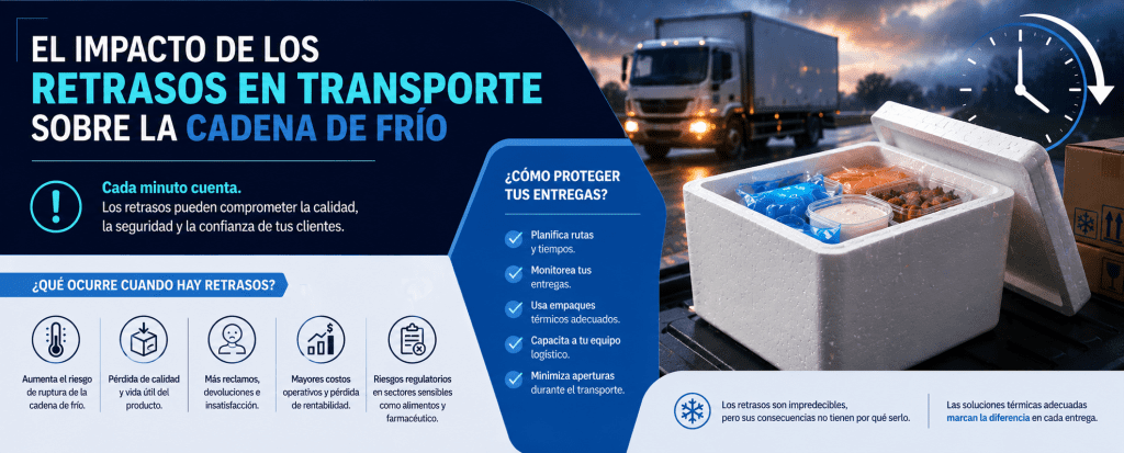El impacto de los retrasos en transporte sobre la cadena de frío