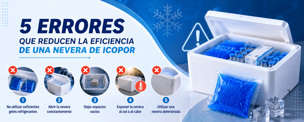 5 errores que reducen la eficiencia de una nevera de icopor