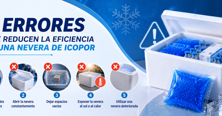 5 errores que reducen la eficiencia de una nevera de icopor