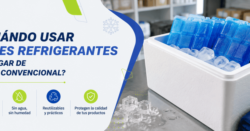 Cuándo usar geles refrigerantes en lugar de hielo convencional