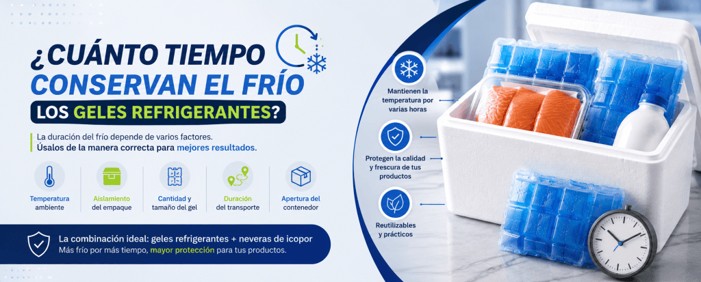 Cuánto tiempo conservan el frío los geles refrigerantes